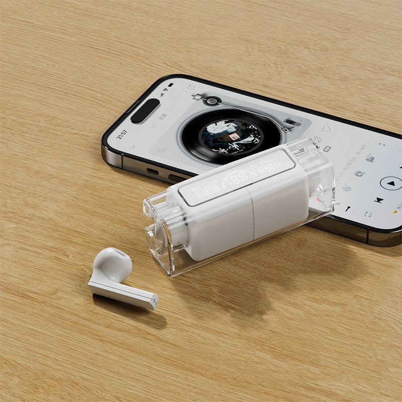 Translucent Bluetooth Headset Touch Intelligent Digital Display