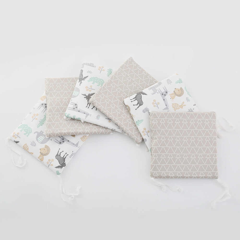 Kit anti-collision pour bébé, tour de lit de berceau en coton