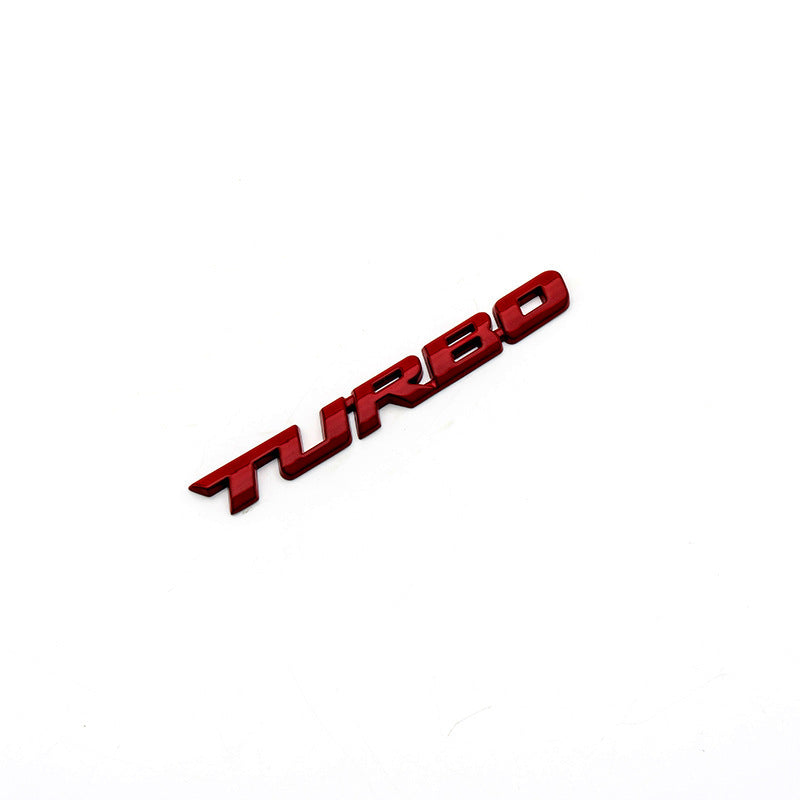 Autocollant de voiture stéréo TURBO TURBO 3D