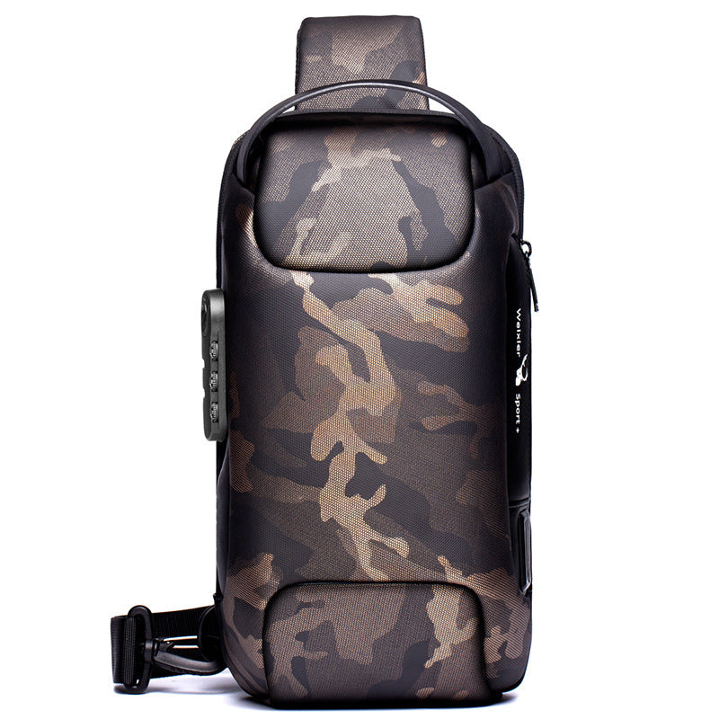 Sac de poitrine pour hommes, sac à bandoulière pour hommes d'affaires