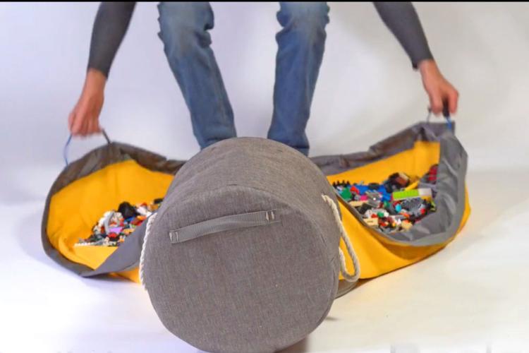 Sac de rangement portable pour jouets d'enfants