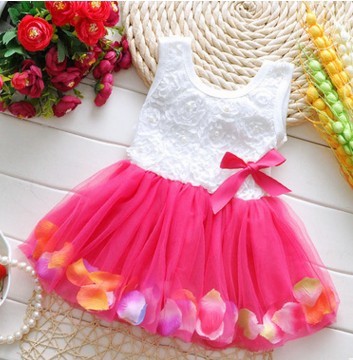 Vêtements d'été pour enfants fille, nouveau pétale, robe coréenne, robe de bébé