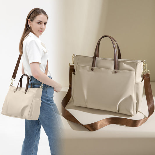 Sac à bandoulière d'affaires pour femmes, sac à main en tissu Oxford imperméable