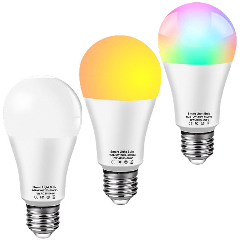 Luz de bombilla WiFi de bombilla LED RGB de color Tuya