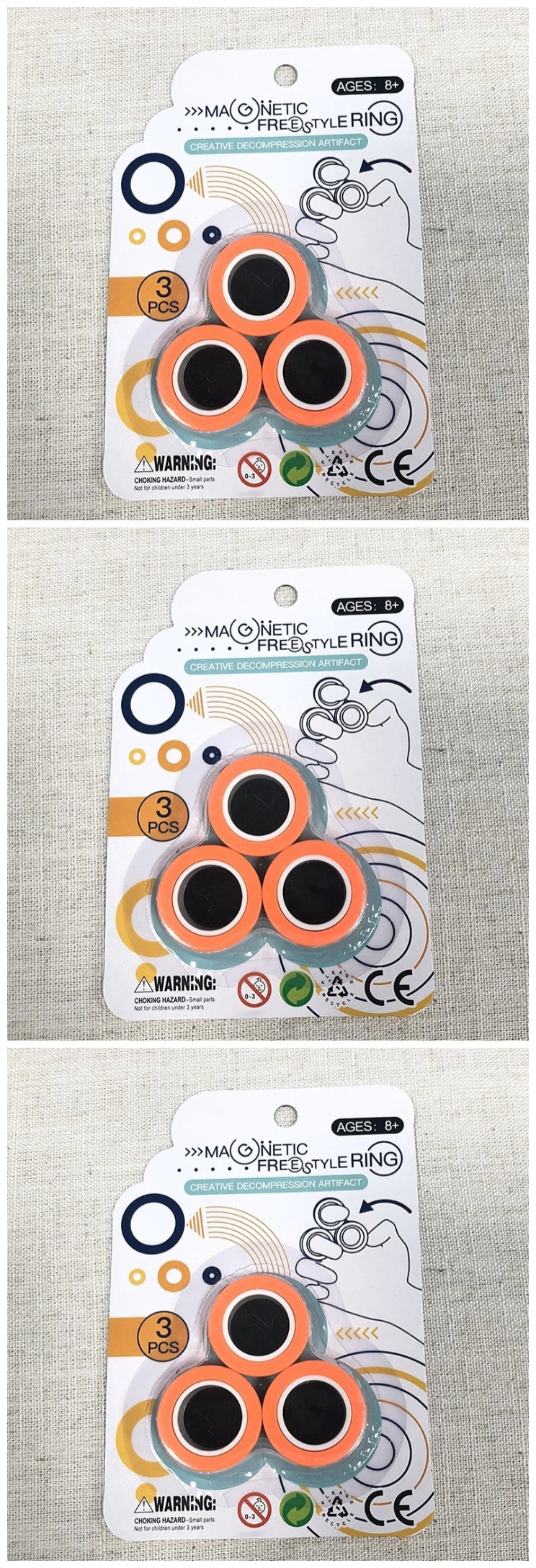 Anillo giratorio de dedo magnético