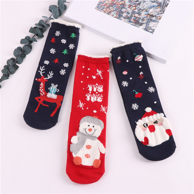 Chaussettes de Noël mignonnes du Père Noël