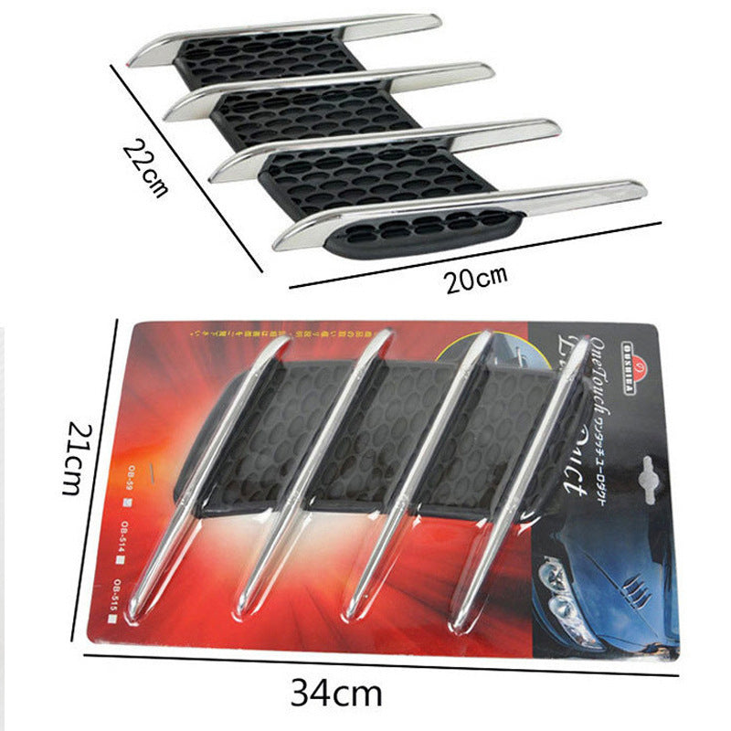 Installation de paire d'autocollants de voiture modifiés pour sortie d'air latérale