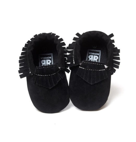 Chaussures de bébé nouveau-né en cuir suédé PU