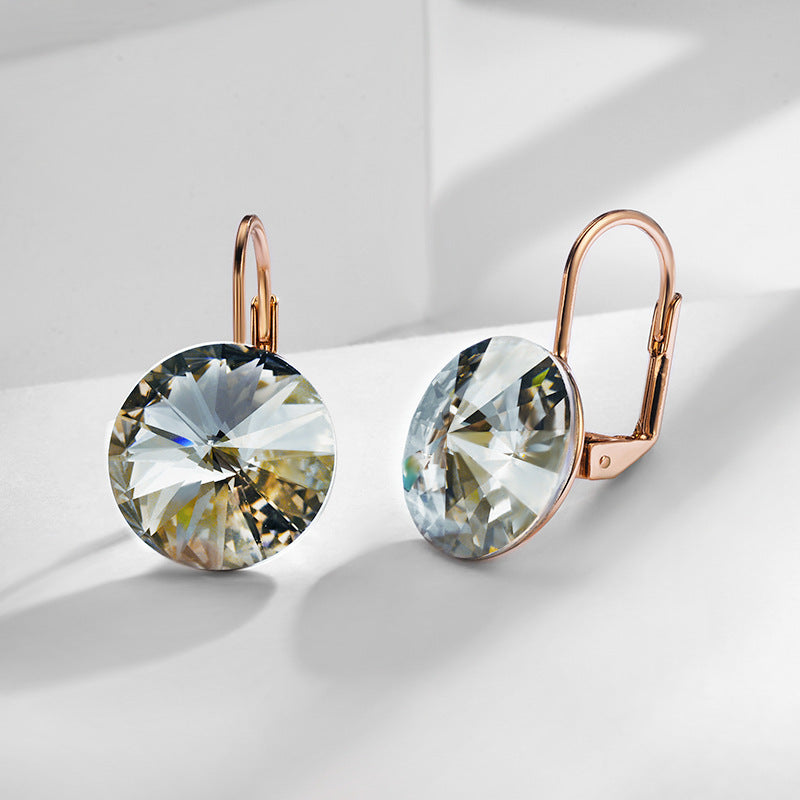 Boucles d'oreilles en cristal multicolore de haute qualité pour femmes