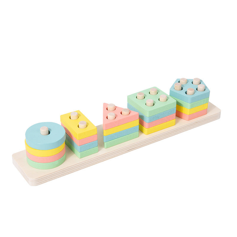 Jouets Montessori pour la petite enfance, blocs de reconnaissance des couleurs correspondant aux enfants de 1 à 3 ans