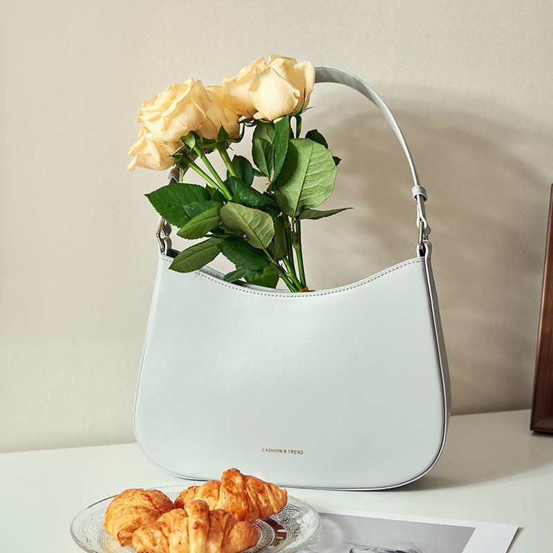 Sac en cuir baguette mode femme