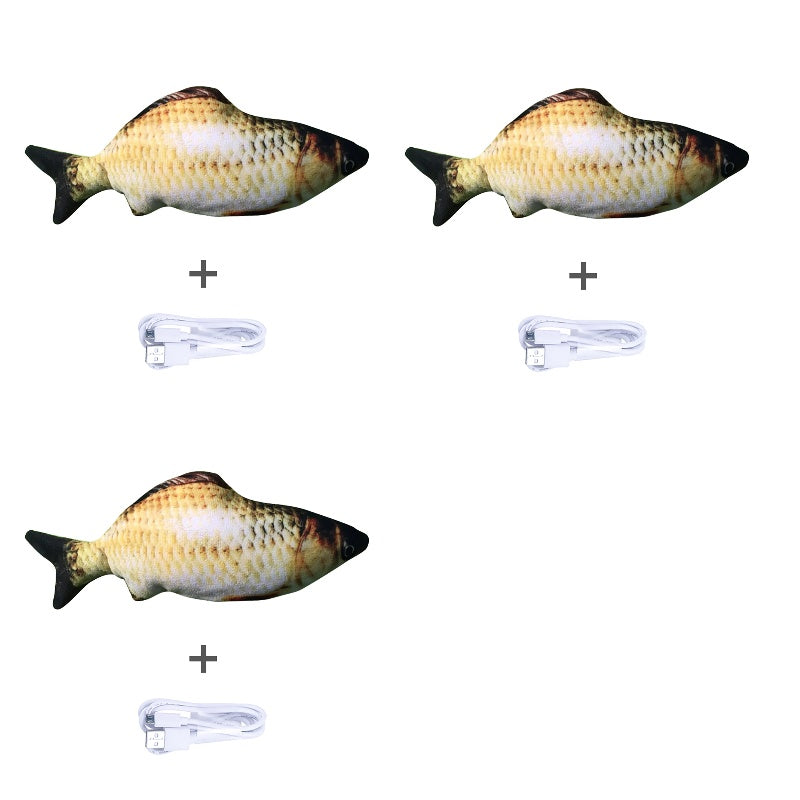 Version sans pince à chat - Jouet de poisson électrique de simulation de poisson sauteur électrique