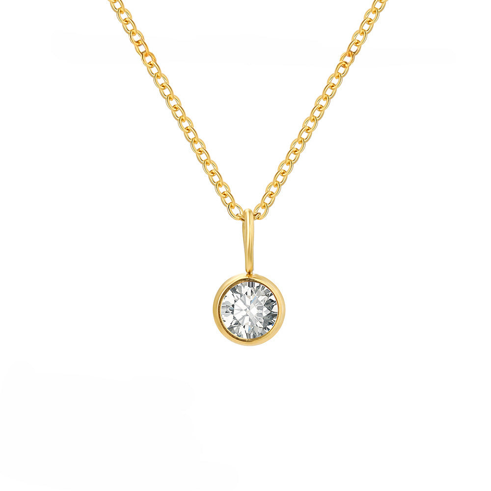 Collier de pierre de naissance d'élément de personnalité de mode