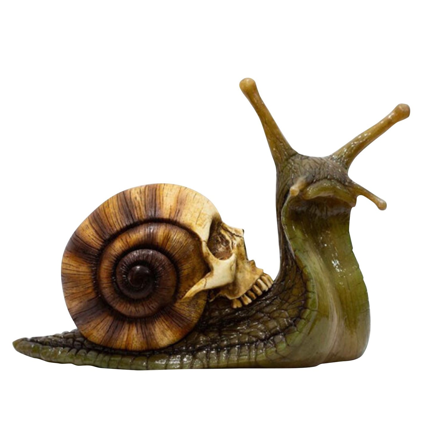 Sculpture de crâne d'escargot, décoration gothique, Statue d'escargot de Patio, Figurine d'escargot, artisanat, accessoires de décoration pour la maison, décor de chambre Kawaii