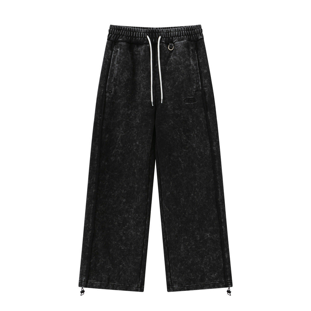 Washed And Worn Leisure Men Trousers
