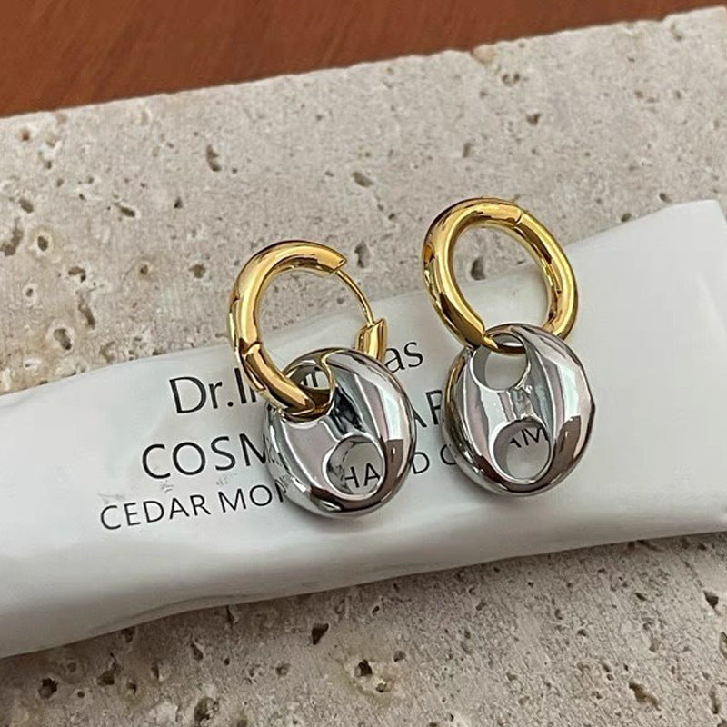 Atmosphere High-grade Simple Bracelet Electroplated Earrings