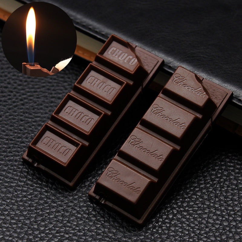 Briquet torche à chocolat créatif, flamme, cigarette, cigare, gaz Butane, accessoires pour fumer, mignon pour cadeau
