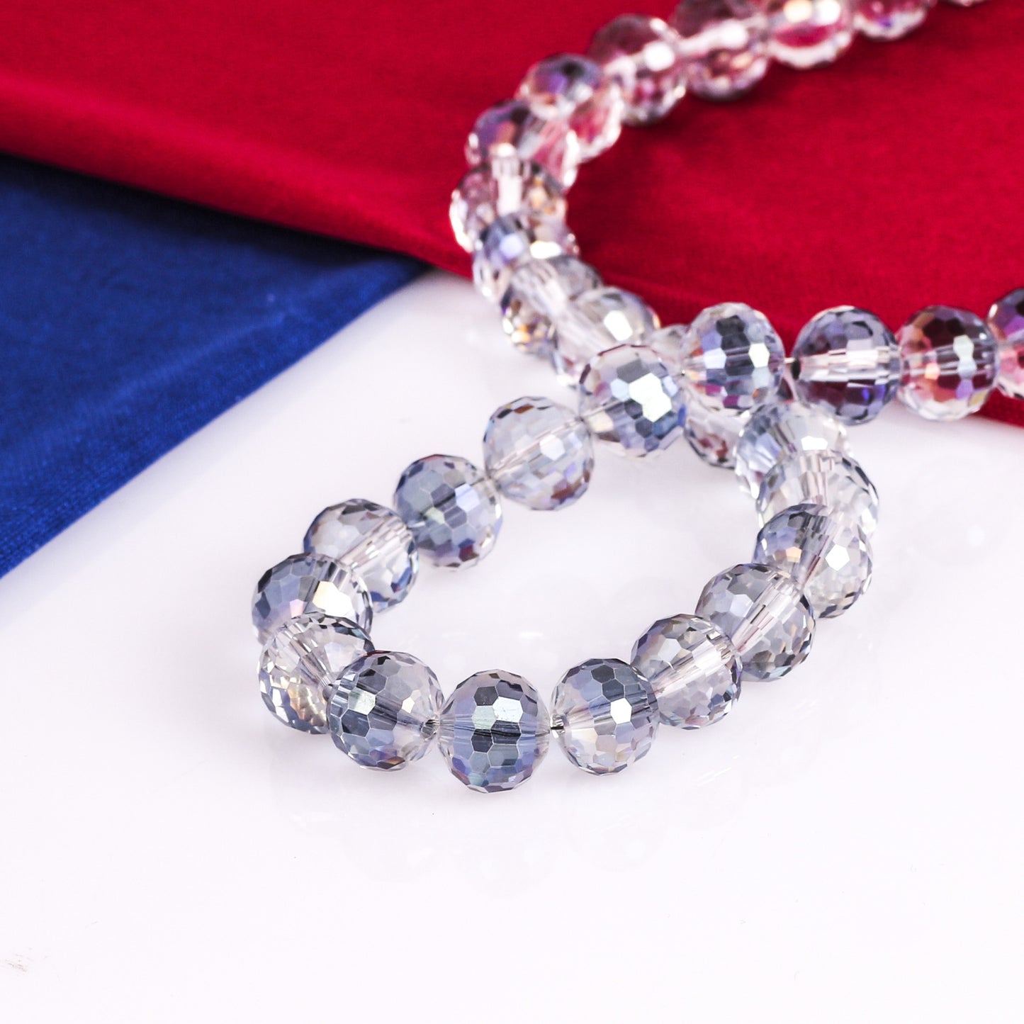 Accessoires de coiffure de mariée galvanisés, matériel d'ornement, perles coupées