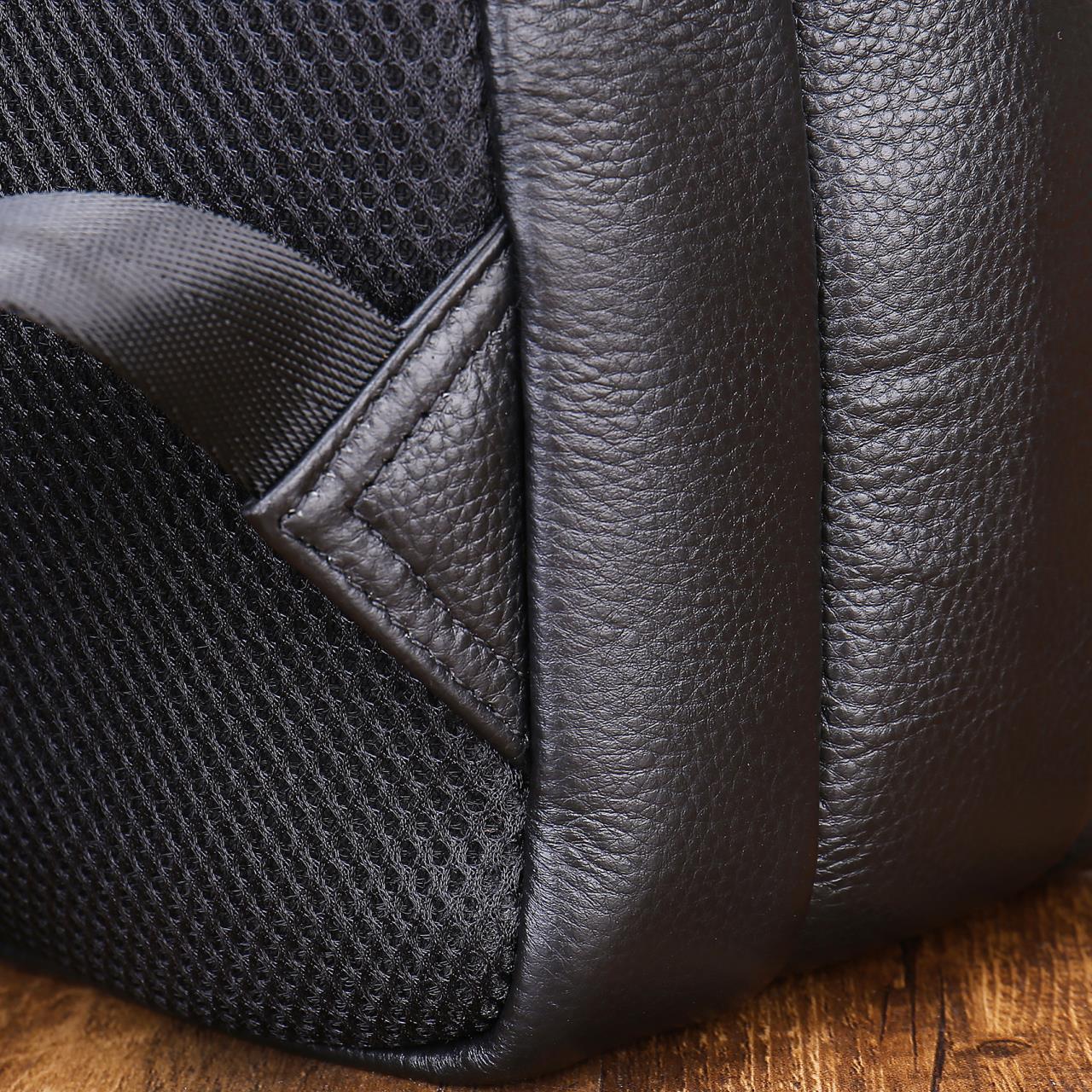 Sac pour hommes de haute qualité en cuir véritable de grande capacité