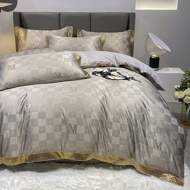 Draps en coton et soie, drap-housse, housse de couette