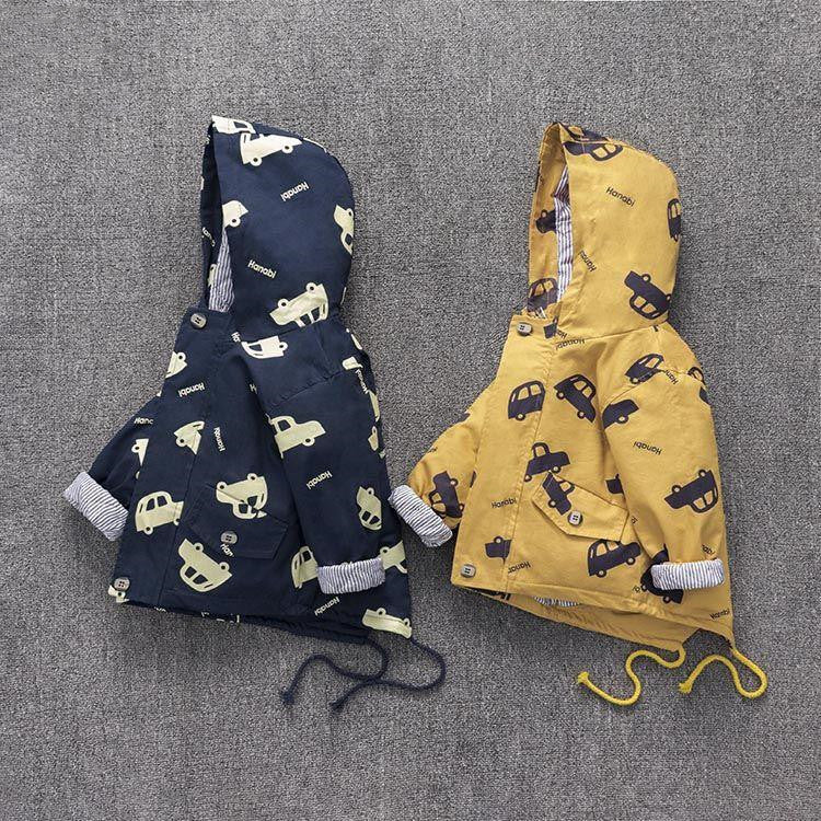 Chaqueta acolchada de algodón con capucha y manga larga para niños