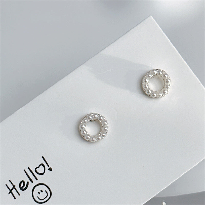 Boucles d'oreilles à tige en argent sterling pour femme
