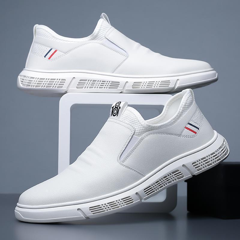 Zapatos de cuero casuales de negocios para hombres Fondo suave coreano