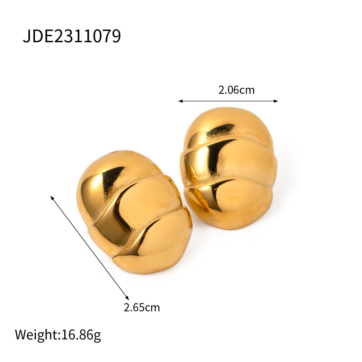 Boucles d'oreilles Willa en or