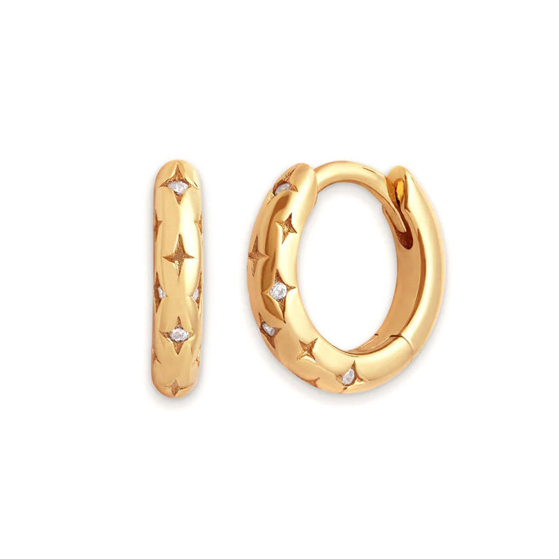 Boucles d'oreilles Vintage métalliques Punk, mode européenne et américaine