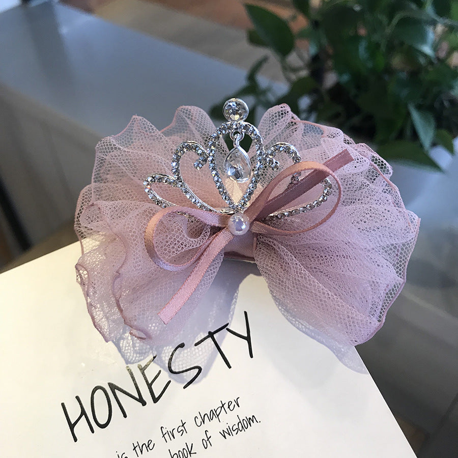 Corona Accesorios para el cabello para niños Bebé Clip de prensa coreano Diadema para bebé
