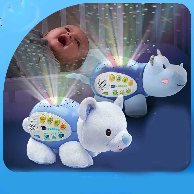 Instrument de sommeil pour bébé hippopotame, jouet de sommeil pour bébé