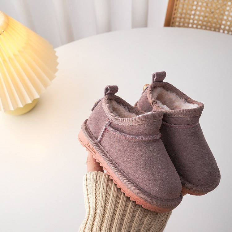 Bottes de neige basses pour enfants à la mode