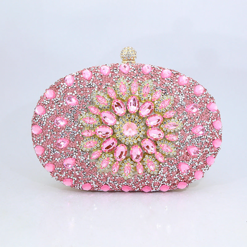 New Sunflower Diamond Evening Bag Women's Cheongsam Formal Dress Evening Handbag