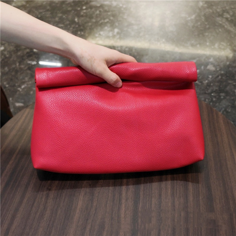 Sac à main simple en cuir de grande capacité