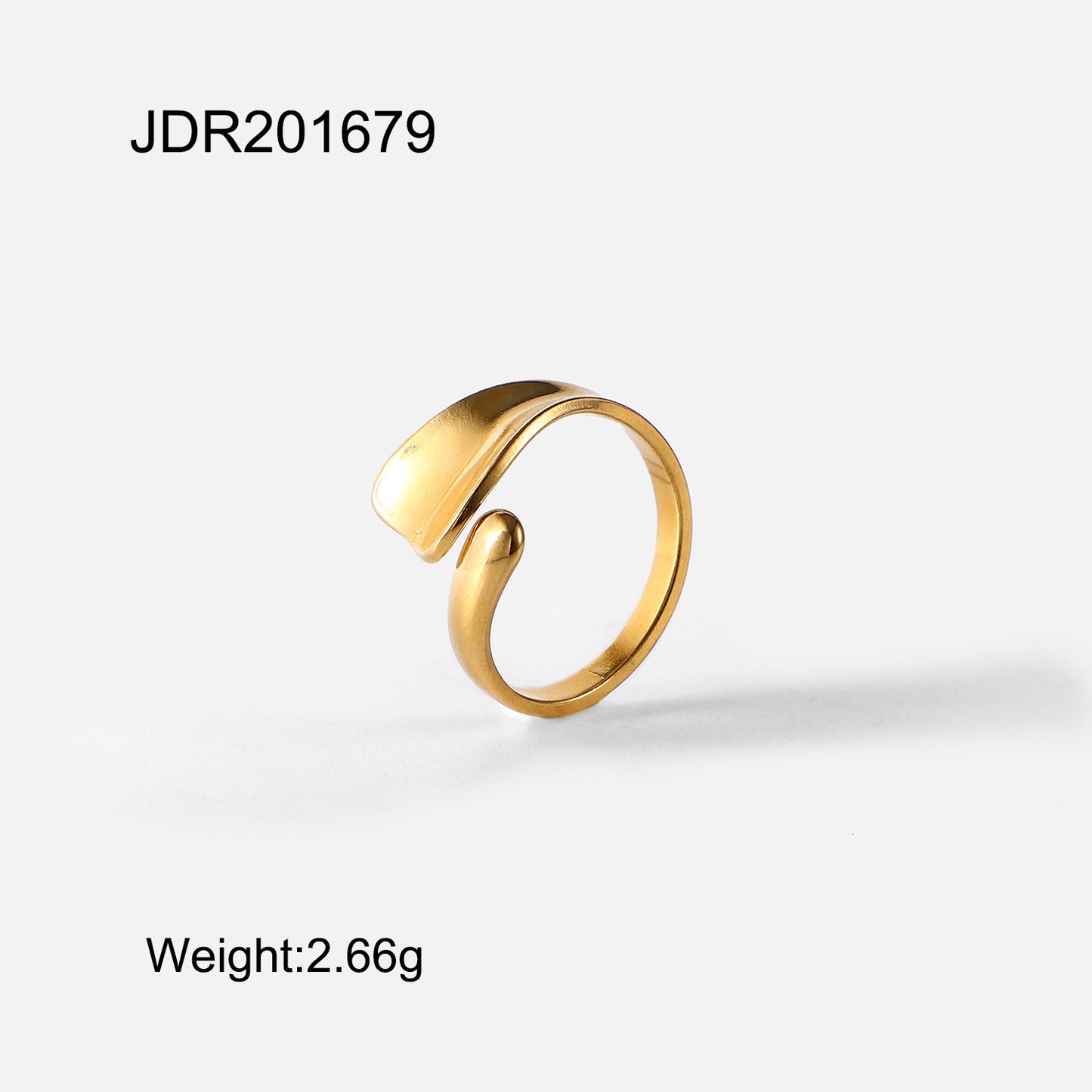 Non-irregular Geometric Line Ring Female Ins