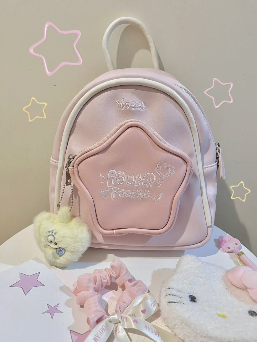 Mochila con estrella de cinco puntas Lindo viaje diario