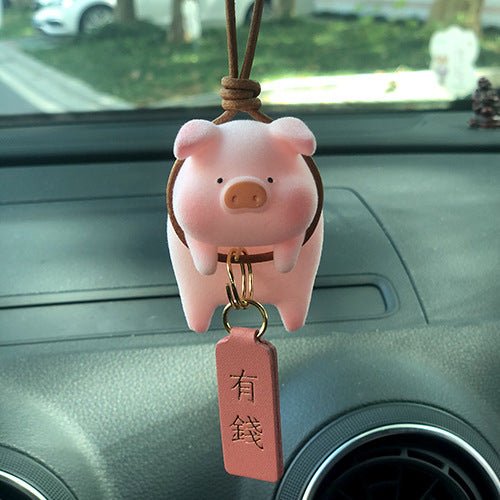 Accessoires de voiture de cochon de dessin animé mignon