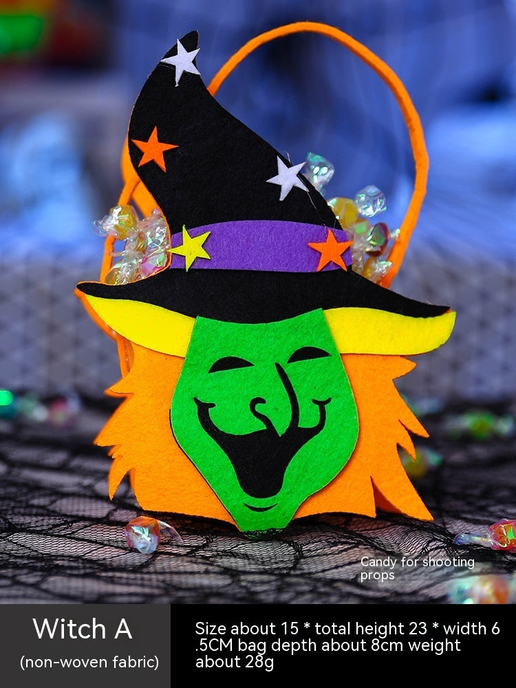 Halloween Pumpkin Bag Portable Children Props