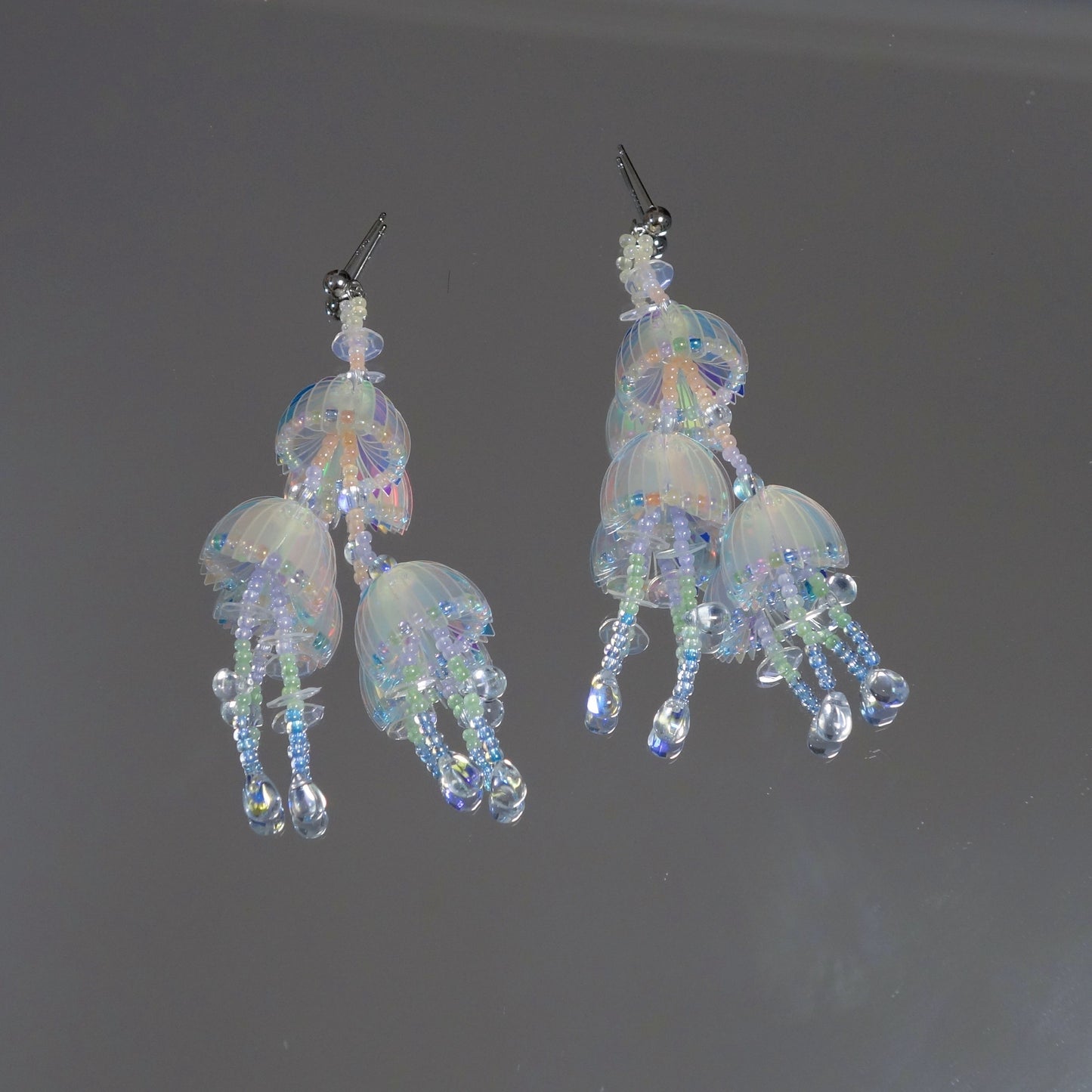 Pendientes originales de medusas hechos a mano