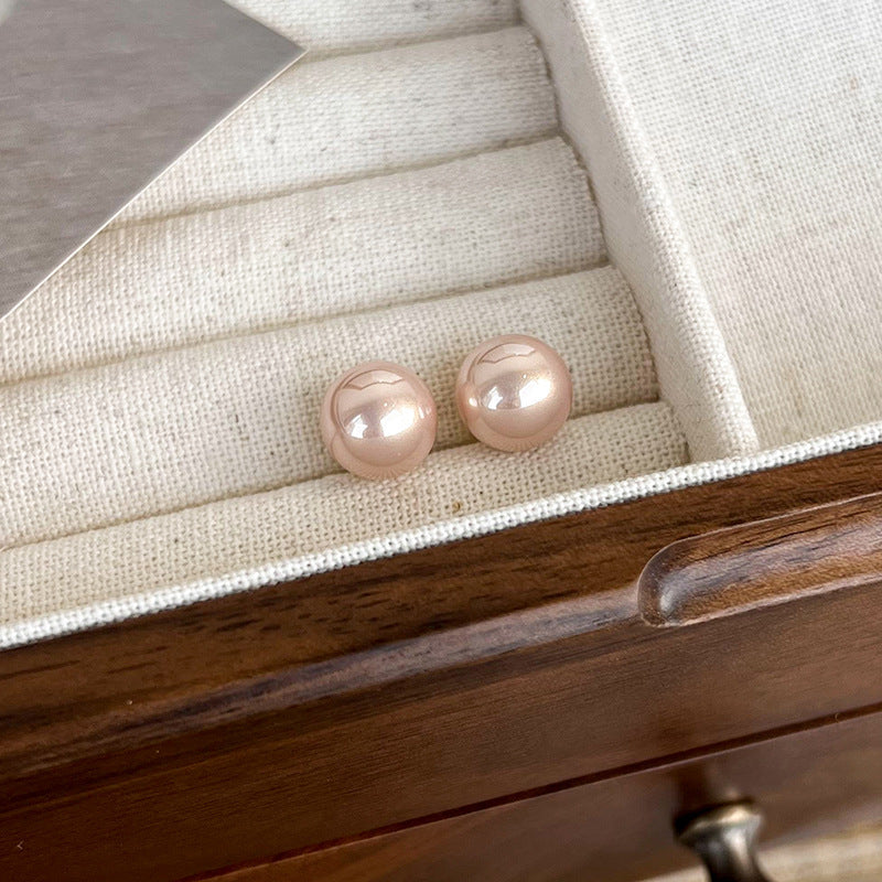 Boucles d'oreilles en perles de champagne, simples et légères, à la mode, de luxe