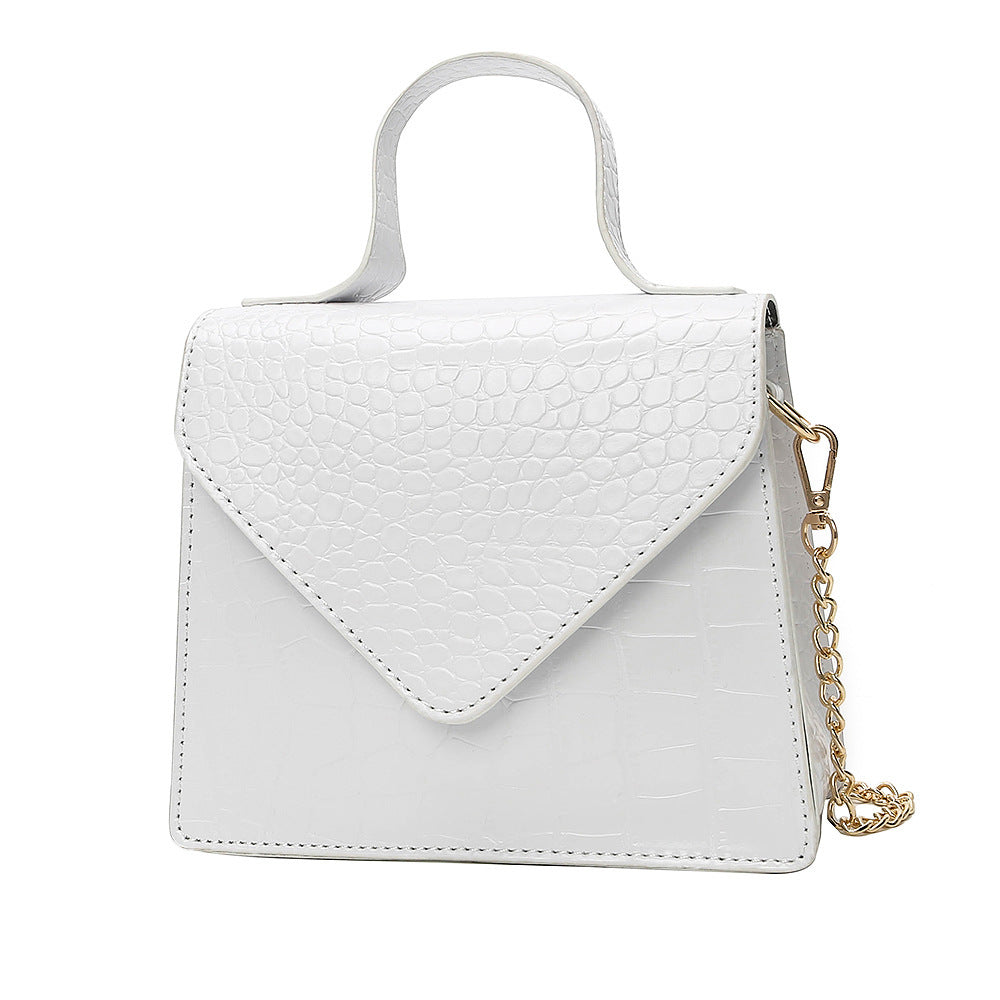 Sac à bandoulière portable avec chaîne en PU