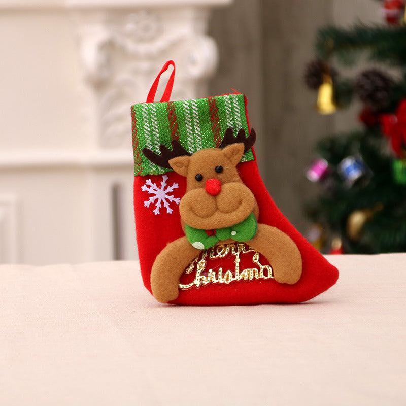 Decoraciones navideñas Calcetines de Papá Noel Colgante para árbol de Navidad Calcetines de Navidad Bolsa de regalo Bolsa de Navidad