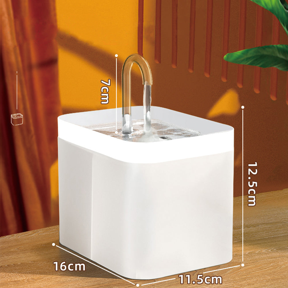 Fontaine d'eau automatique pour chat, filtre automatique USB, bol d'abreuvoir électrique muet pour chat, 1,5 l, abreuvoir filtrant en recirculation pour chats, distributeur d'eau pour animaux de compagnie
