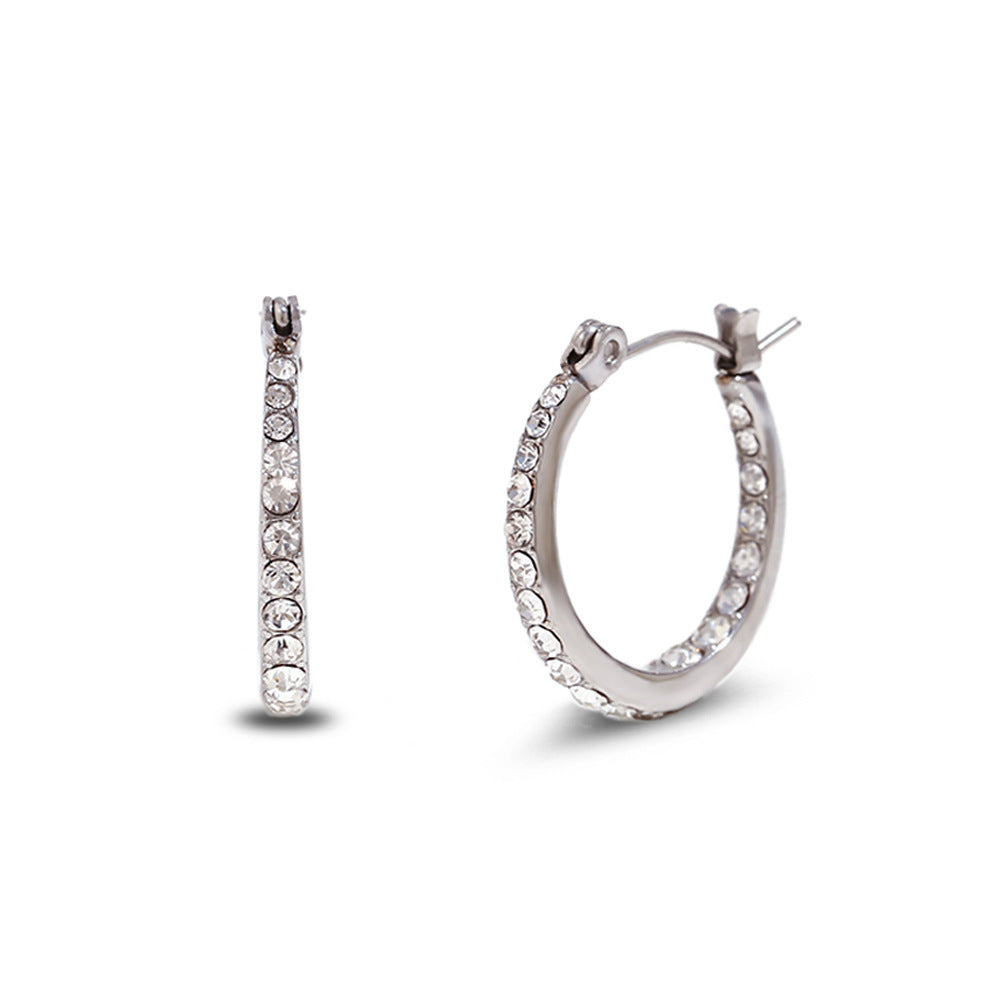 Boucles d'oreilles minimalistes de haute qualité, mode européenne et américaine