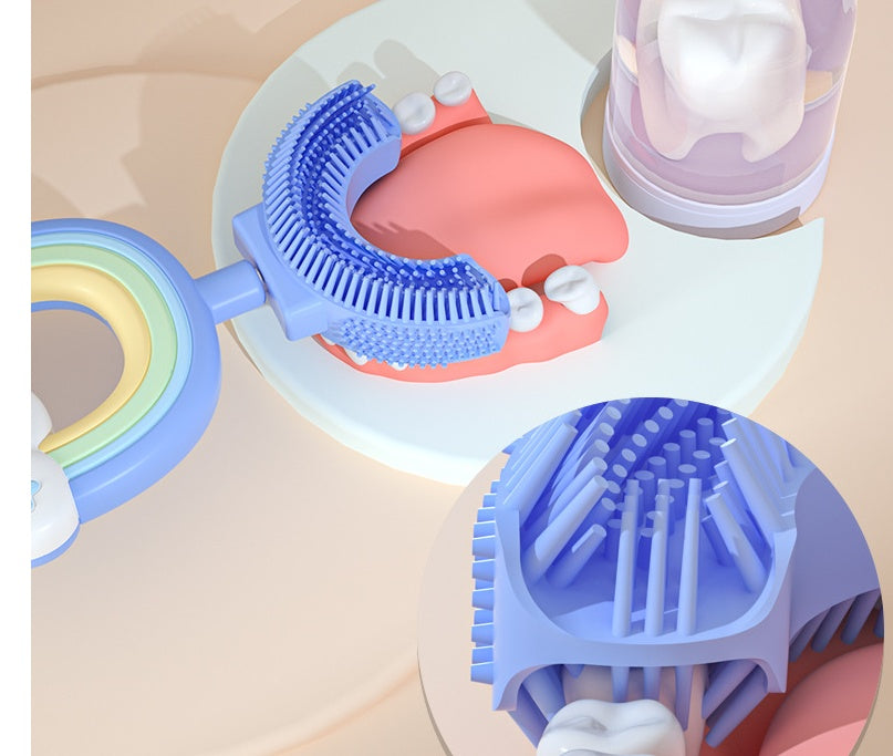 Désinfection et stérilisation des brosses à dents en forme de U en gel de silice pour enfants