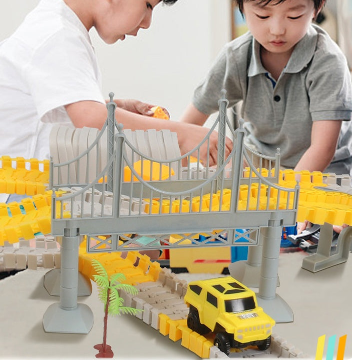 Tong Li Engineering Car Rail Car Jouet Puzzle