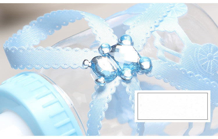 Osito Lazo Bebé Luna Llena Biberón Pequeño