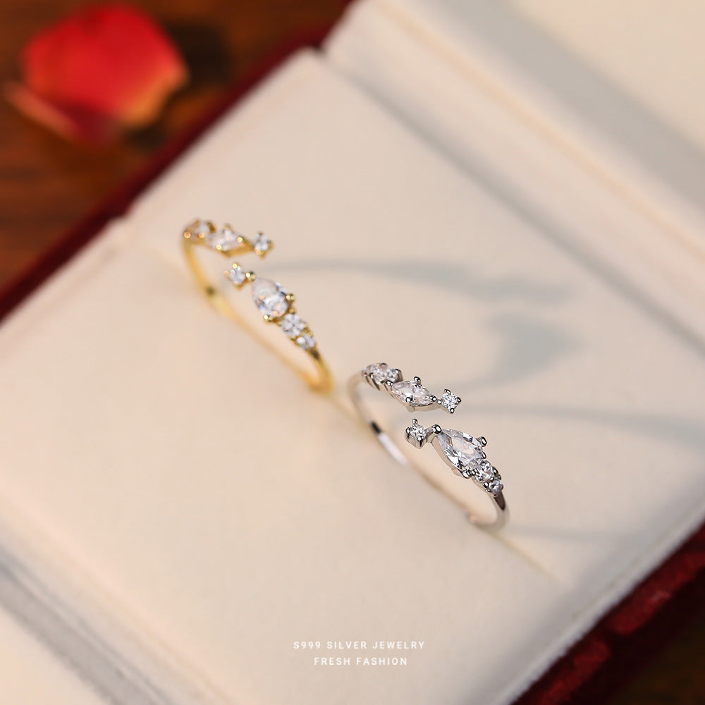 Bague en Zircon Super Star Point pour femme