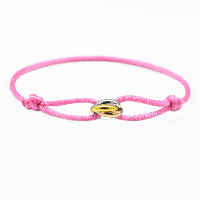 Sangle de transport DIY en acier inoxydable pour couple tissé à la main