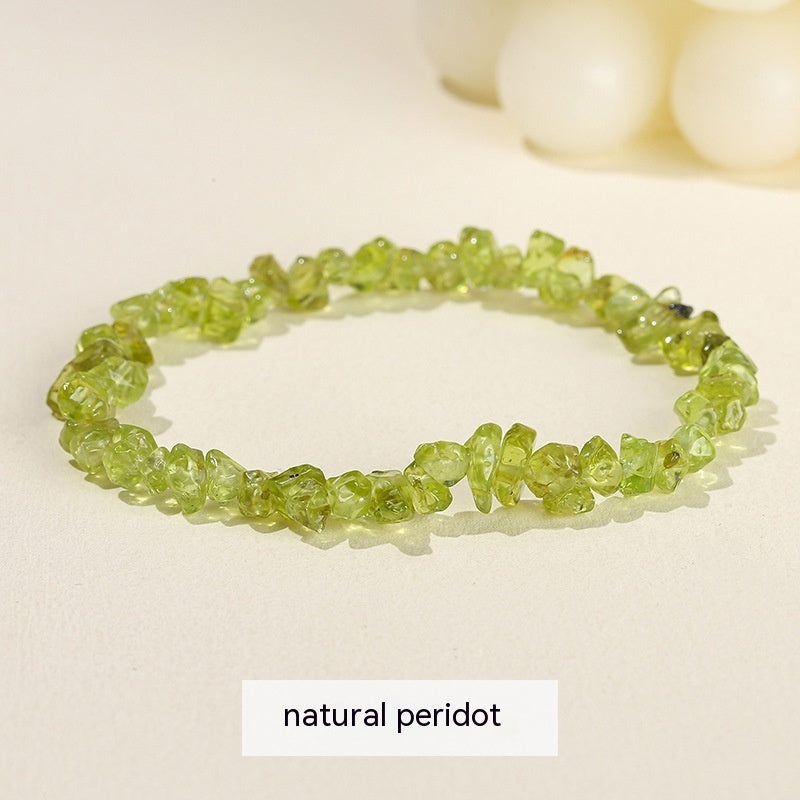 Natural Crystal Gravel Agate Aventurine Irregular Bracelet